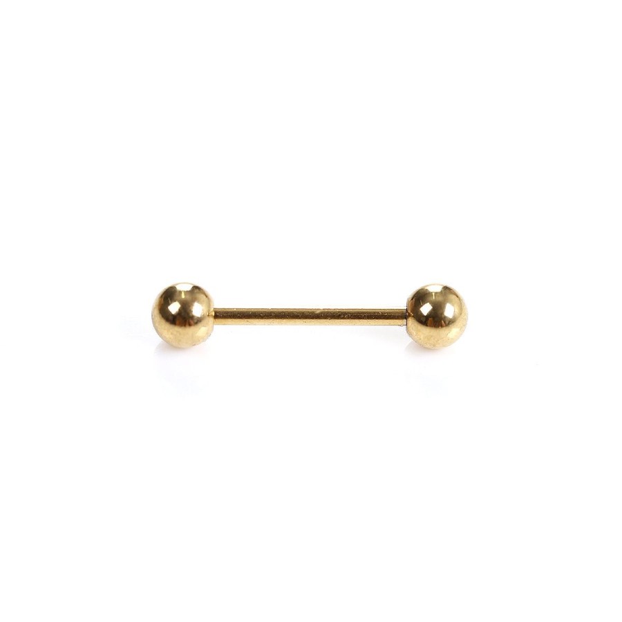 Korut cybershop Kulmakorut | Kultainen Barbell L00E4Vistyskoru 1.2X12X4Mm